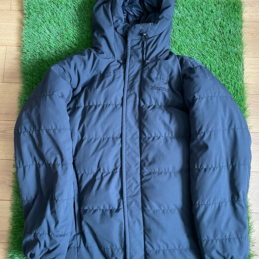 Marmot Iceland Jacket Men's Medium Black 800 Down Fill Parka